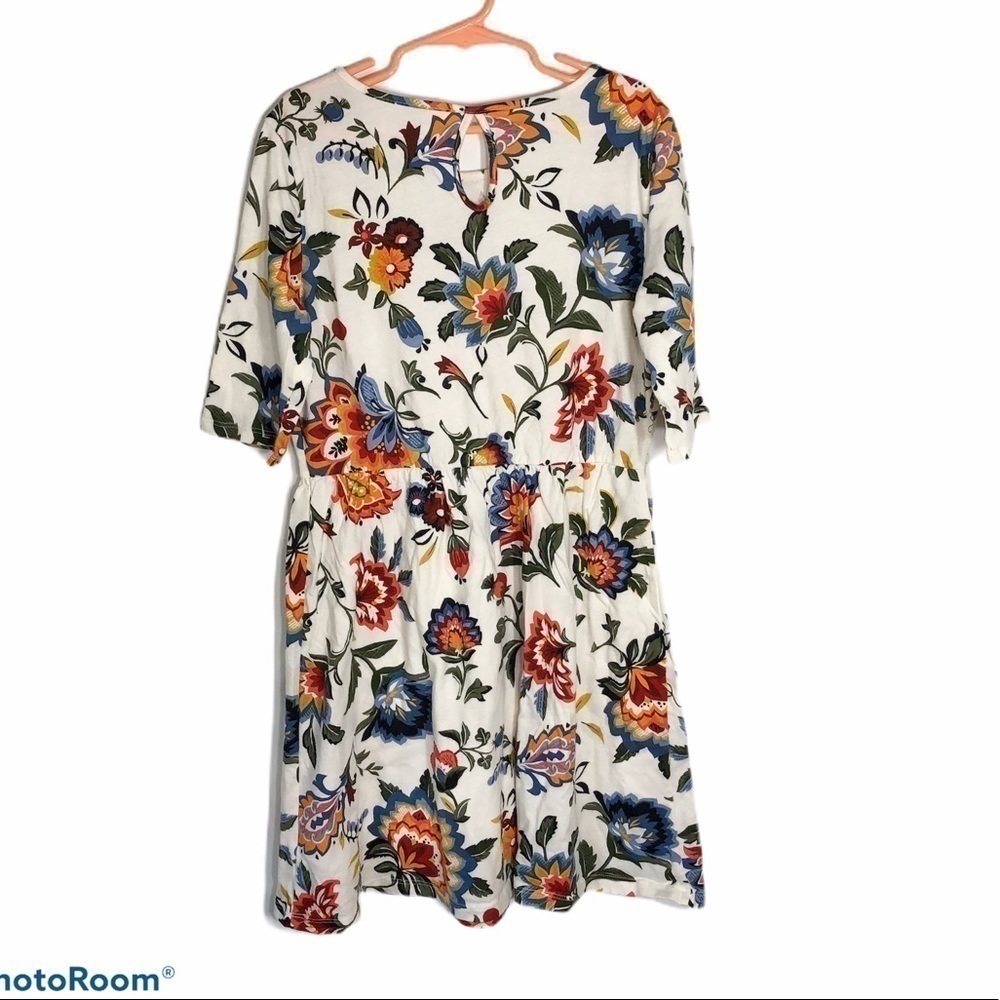 Old Navy Boho Floral Fit & Flare Shirt Dress Large Kids Girls - Picture 4 of 7